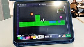 Blick auf die Game-Design-Software (© KAUSA-Landesstelle Thüringen) Blick auf die Game-Design-Software (© KAUSA-Landesstelle Thüringen)